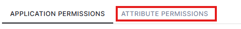 Attribute permissions tab